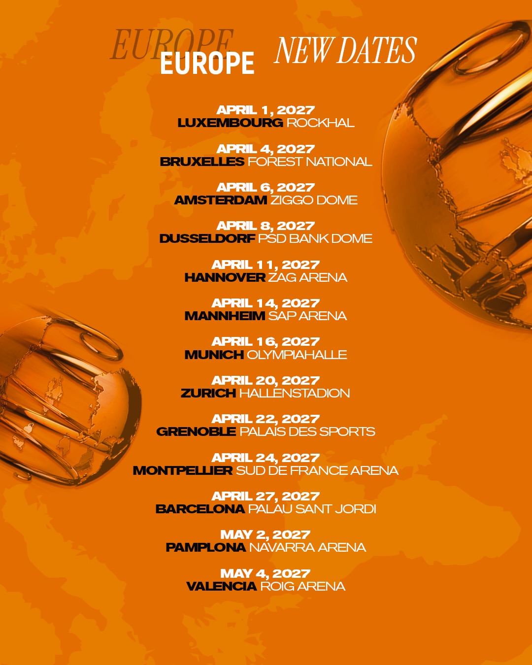 Eros Ramazzotti Una Storia Importante Tour Poster 2026–2027