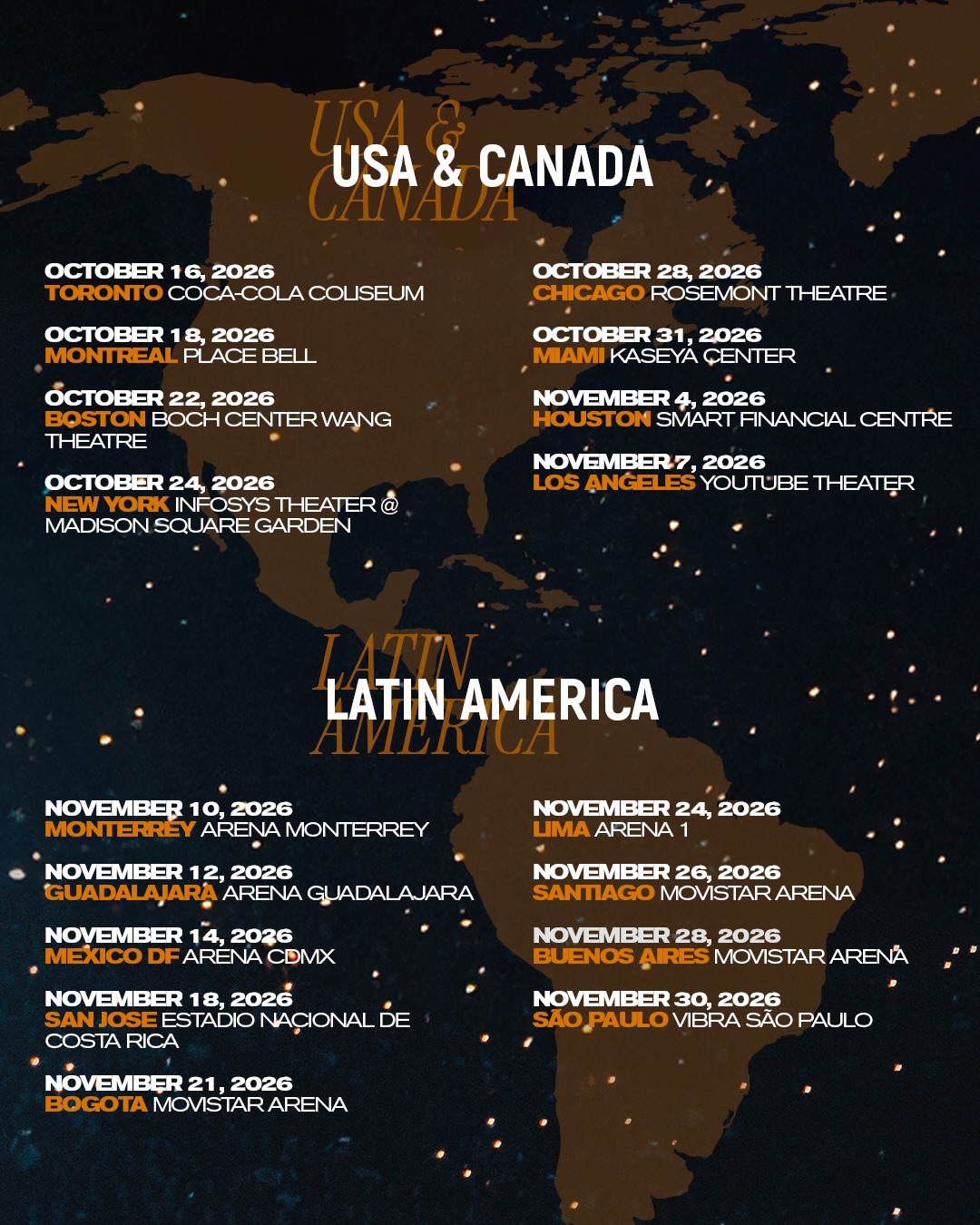 Eros Ramazzotti Una Storia Importante Tour Poster 2026–2027